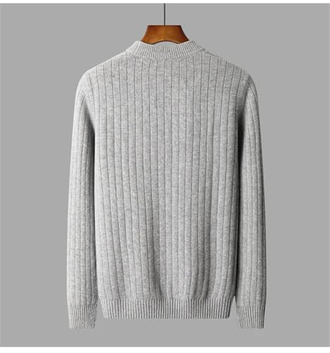 Men's Pullover Sweaters Long Sleeve O-Neck Thickened Warm Knit Sweater Tops2