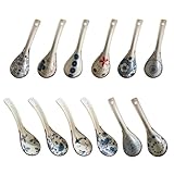 Raelitego 12 cucharas de sopa asiáticas, regalos de