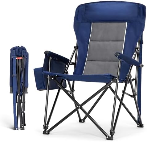 HIGH POINT SPORTS Oversized Camping Chairs for Adults, High Back ...