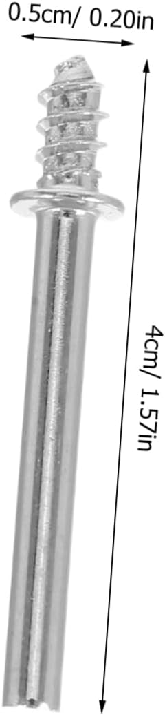 100 Pcs Metal Rotary Shaft Connection Rods for Adapter Wool Polishing Head Attachment for Electric Grinders and Rotary Tools Broad Compatibility