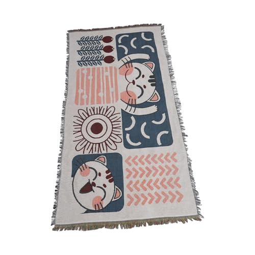 Couverture de canapé extensible et légère plaid lavable multicolore