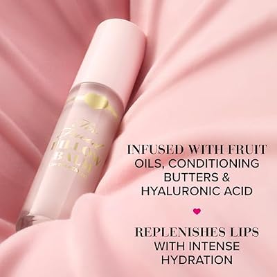 بلسم الشفاه Too Faced Pillow Balm لعلاج الشفاه المرطب للغاية | بلسم الشفاه السائل الذي يجدد الشفاه بحمض الهيالورونيك