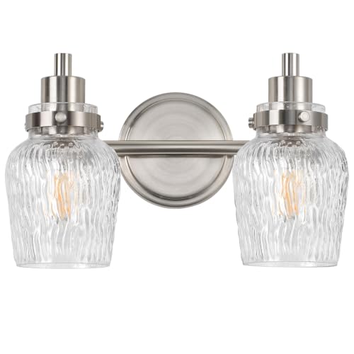VYNOLIA 2-Light Modern Bathroom Vanity Lights Brushed Nickel by VYNOLIA - Used condition - Image 9