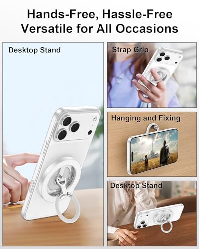 Image of Magnetic Phone Grip for Magsafe Stand,Dual-Sided Magnetic Phone Ring Holder