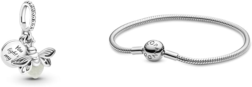 Pandora 799352C01 Charm Pendant Silver Glow in the Dark- Fireflies