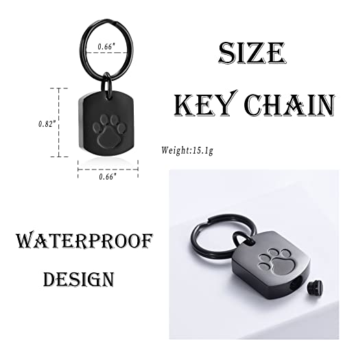 Minicremation Cremation Jewelry Urn Necklace For Ashes For Pet, Paw Print Memorial Ash Jewelry, Keepsake Pendant For Pet's Cat Dog's Ashes With Filling Kit #TOP2