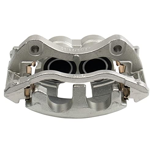 Image of TRQ Front and Rear Brake Caliper Set Zinc Coated Brackets Hardware Compatible with 2015-2019 Ford Transit-150 Transit-250 Transit-350