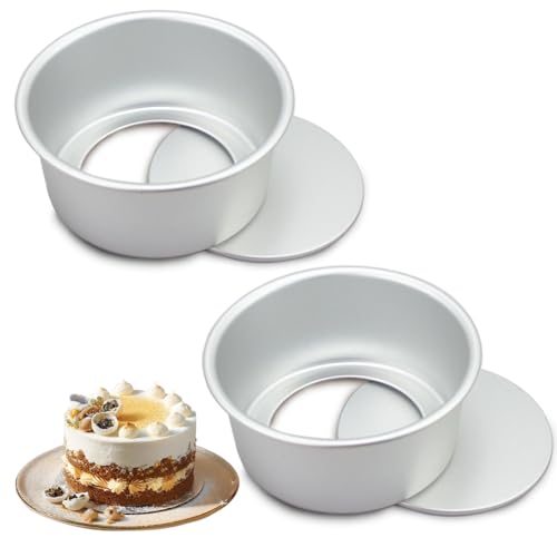 EUBSWA Rund Backform, 2 Stück 14 cm Kuchenform rund, Backform Set tortenform backformen Runde...