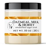 Toliver's Handmade Emulsified Sugar Scrub - No Slippery Tub (Oatmeal, Milk, & Honey)