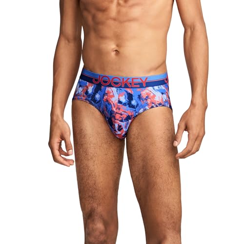 Jockey Men's Underwear Infinite Cool Microfiber Stretch Brief - 3 Pack, Solar Flare, S - image 2