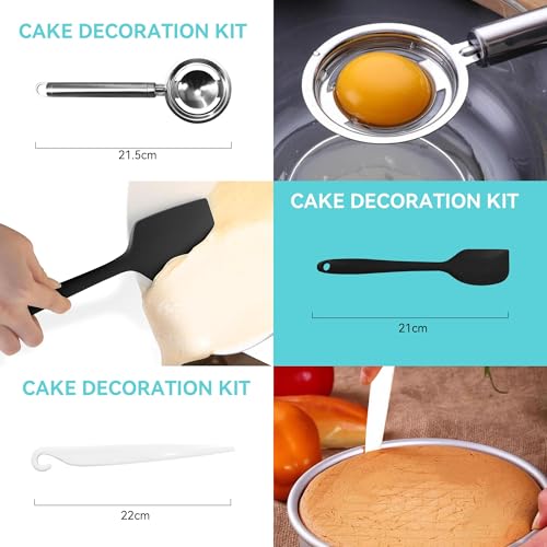Miniatura 2 de Chumix Plato Giratorio Para Tartas, Base Giratoria Tartas De 28 Cm, Boquillas Manga Pastelera, Raspador Y Espátula - Kit Reposteria Y Pasteleria, Accesorios Reposteria 36 Piezas