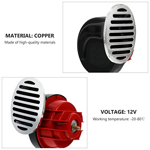 FAVOMOTO 1 par Buzina de Trem Caminhões Alto Buzinas De Ar Elétrico Buzina Caracol Carro Buzina de T