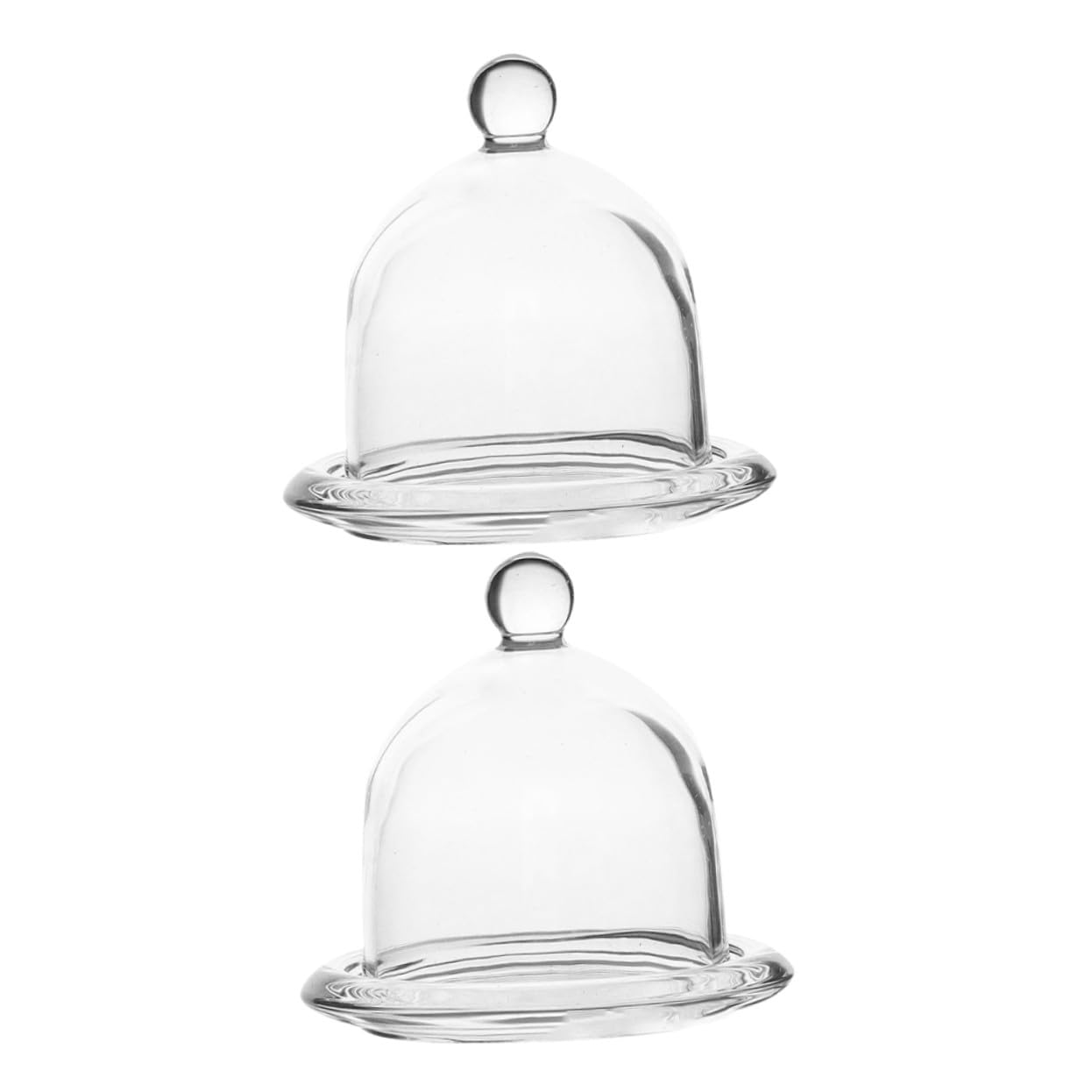 Plateau à gâteau en verre hermétique Mikikit, cloche de protection élégante pour mignardises