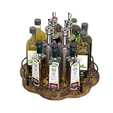 AMSLSIU Estante de especias para gabinete, organización de especias Para madera maciza, 4 capas ajustables para almacenamiento Flexible, organización para gabinete, monocapa, tresbolillo