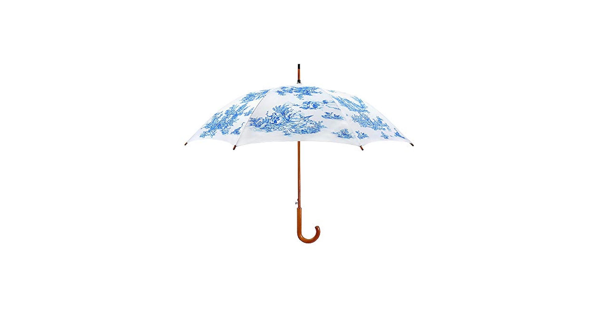 Buy Umbrella in Toile de jouy Fabric (Blue) at Amazon.in