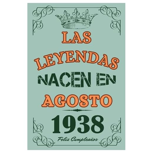 Las Leyendas Nacen En Agosto 1938: Idea de regalo de cumpleaños 85 años original y personalizado para hombres y mujeres / (Cuaderno) "