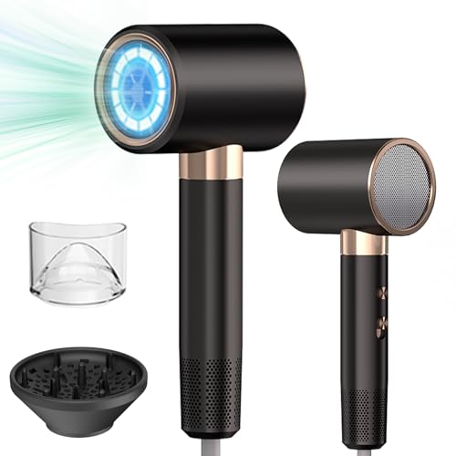 Oskuglin Secador de pelo iónico profesional, secador...