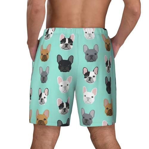 Maillot de bain bouledogue français doublure compression haut de gamme