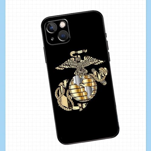 Coque iPhone 16 Pro Max USMC en silicone doré antichoc premium