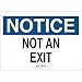 Brady 95296, Admittance Sign, (Pack of 20 pcs)