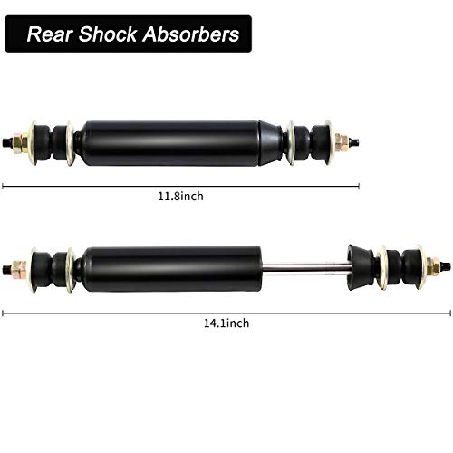 Roykaw Club Car Ds Shocks Front And Rear Shock Absorbers For Club Car Ds G&E 1988-Up,Precedent G&E 2004-Up,For 88-08 Electric 97-08 Gas Model #TOP2