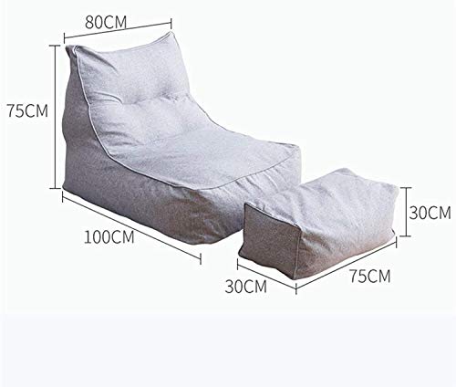 Fhw Lazy Lounger Bean Bag Schöne Beanbags Große Sitzsack- Stuhl for den Innen- und Außeneinsatz Stuhl (Size : Pink) – Bild 3
