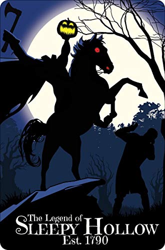 Haimax 8" X 12" The Legend Of Sleepy Hollow, Halloween Small Tin Sign Wall Decor Metal Signs For Wine Cellar Gym Basement Bar Laundry Room #TOP28
