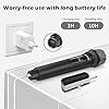 talomen 2.4GHz Professional Wireless Microphone,Dual Cordless Handheld Dynamic Microphones,Karaoke Mic System with Rechargeable Receiver,160ft,for Singing Karaoke,wedding,DJ,party,K60-2 black white #3