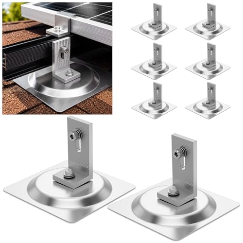 Otoolling 8 Pack L Foot Solar Rack Mount with Integrated Flashing