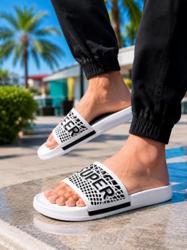 Image of WARKO Slippers For Men | Stylish Chappal For Boys | Soft Cushioned EVA Slides Slipper | Casual FlipFlop Daily Wear Footwear | Indoor Outdoor Use
