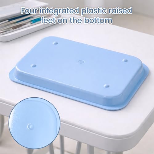 Dental Procedure Tray - Autoclavable Flat Instrument Organizer for Clinics, Labs, and Offices, Reusable, 13.4\"L × 9.6\" W × 2\" (1, Blue) - Thumbnail 6