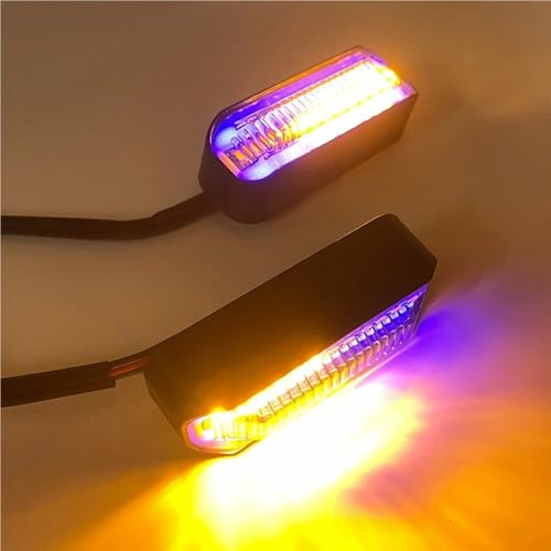 Luces indicadoras motocicleta pilotos traseros de señal de giro universales y luz de marcha 3
