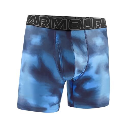 Under Armour Men's Ua Performance Tech-Print 6 Inch,Blue Atlantis
