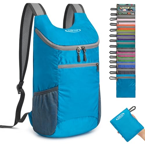 Image of G4Free Lightweight Packable Hiking Backpack for Men Women Small Hiking Daypacks Foldable Shoulder Pack Casual Outdoor Bag 11L