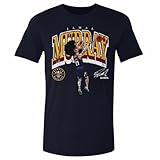 500 LEVEL Jamal Murray Denver Nuggets Shirt - Jamal Murray Denver Nuggets Cartoon WHT (True Navy, Large)