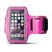 Produktbild #DoYourFitness Sportarmband Hülle Armtasche kompatibel mit iPhone 7, 6 (4,7")/6s/ veränderbarer Länge (Armumfang bis 50cm - große Oberarme) / Jogging, Workout etc. - Pink