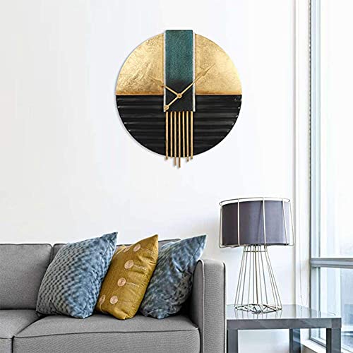 Horloge murale style minimaliste nordique grande taille pour salon cosy