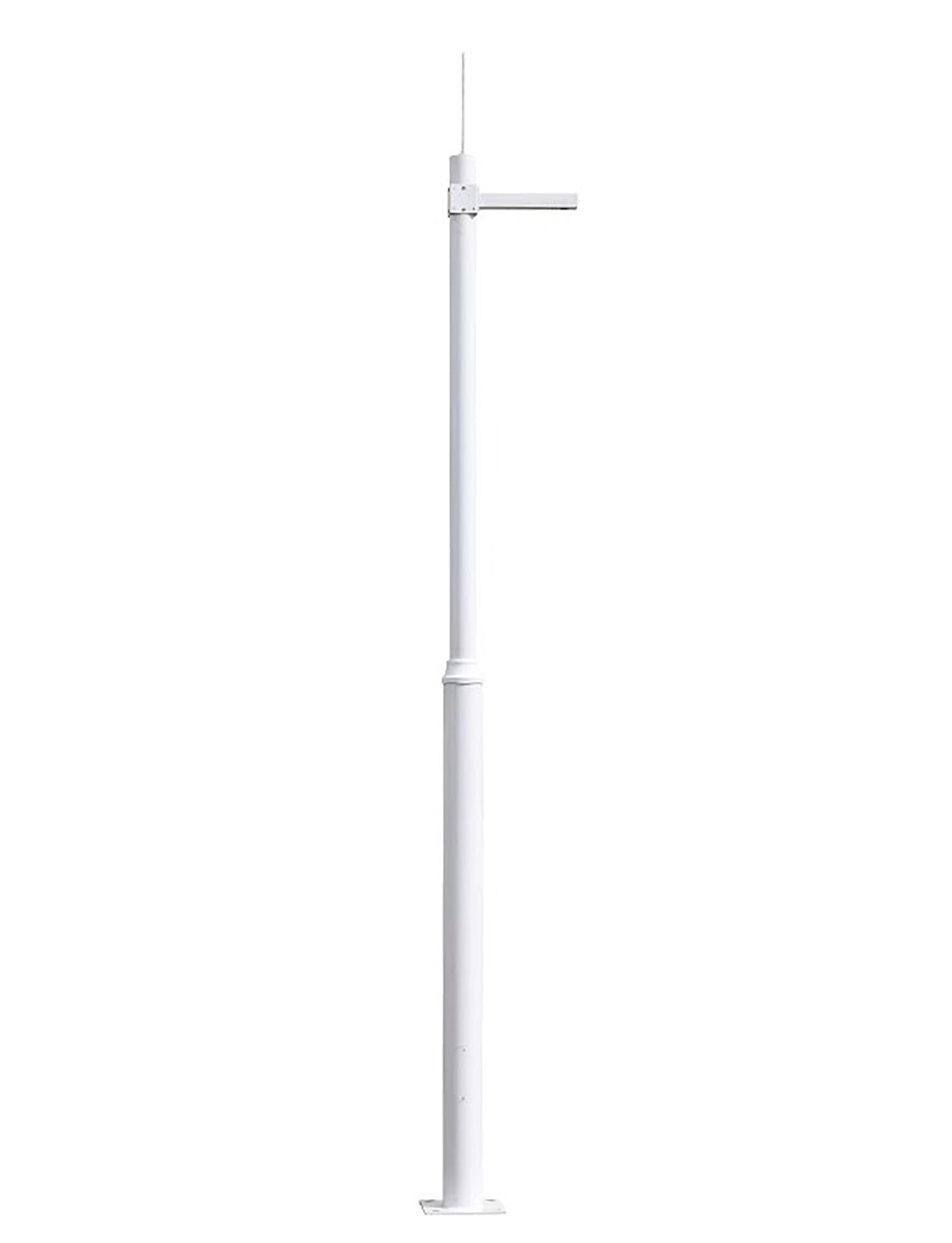 Aioneer Heavy-Duty Adjustable Outdoor Camera Mount Pole - 2M Universal Stand For Security Cameras & Tvs, Durable Metal Post For Wall-Mounted Solutions-A-2.5 meters/8.2ft