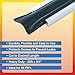 RV Designer I332 Vinyl Insert Trim for RV's - Flexible Molding, Exterior Use, and Roof Edge Molding - Ideal for RV's - Narrow, Black, 3/4 Inch Wide x 25 ft