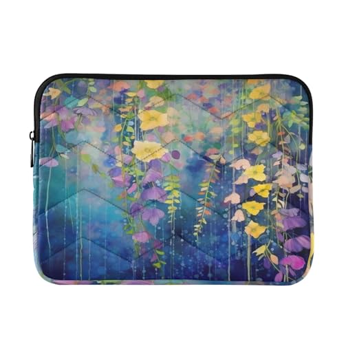 Funda para Laptop 13-14 Pulgadas con Estampado de Flores