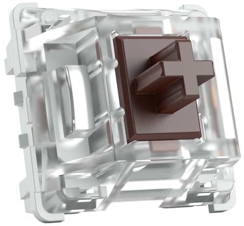 Switches tactiles Gateron Brown Glorious Gaming pour travailler et jouer confortablement