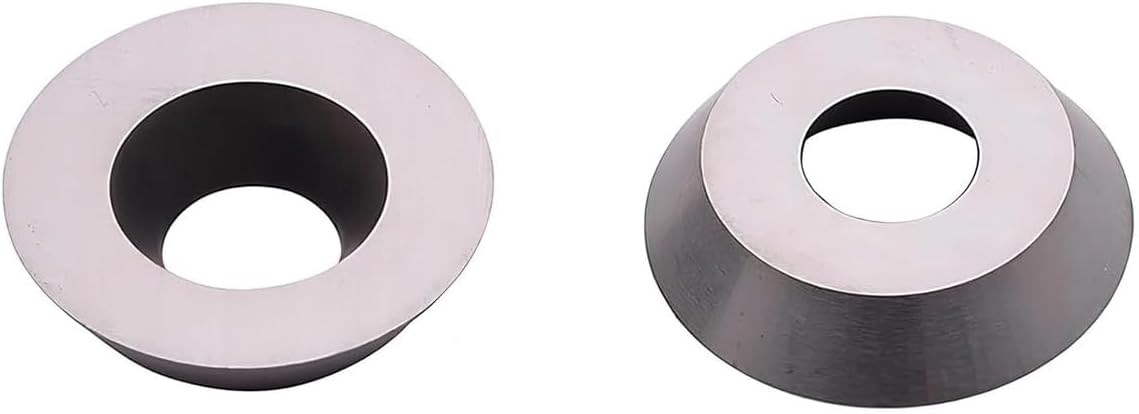 10pcs 15mm Round Tungsten Steel Carbide Inserts Cutter,(Dia-15mm X 2.5mm-Thickness-30 Cutting Angle), Cutters Knives Blades for Woodworking Lathe Turning 10pcs