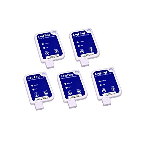 5 Pack of LogTag UTRIX-16 Direct USB Temperature Data Loggers