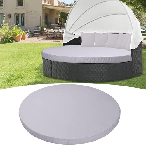 Housse de coussin pour lit de repos rond de terrasse haut de gamme ajustement 66 pouces