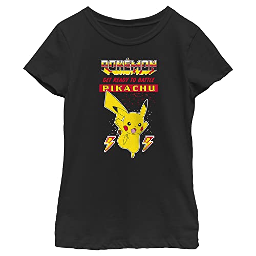Pokemon Pikachu Battle Girls Short Sleeve Tee Shirt
