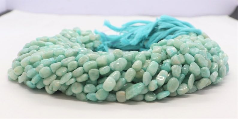 Amazonite naturelle AAA perles lisses 7-8mm de qualité supérieure pour bijoux