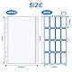 Vicloon 18 STÜCKE A5 Löcher Binder Taschen, 6-Loch Bindertaschen Reißverschluss Mappe, mit 2 Aufkleber Beschriften， Wasserdichter PVC Transparent Loseblatt Taschen für A5 Notebook Binder Planer