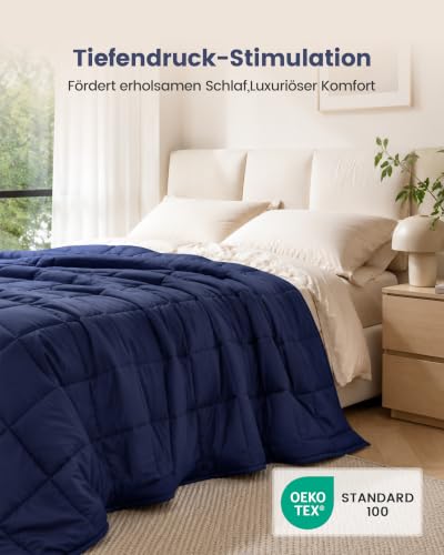 Good Nite Gewichtsdecke Therapiedecke Erwachsene-Angst & Stress 6kg Navy – Ansicht 4