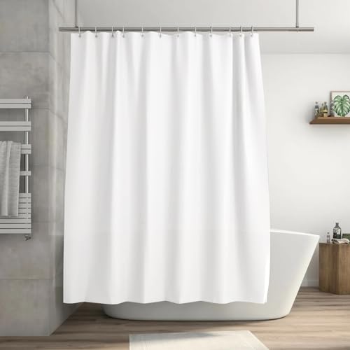 Consejos para Comprar Cortinas de baño de tela los 5 más buscados. 48 LSXD Cortina de Baño Tela 180cm x 180cm, Cortina Regadera Antimoho Lavable a Máquina, Cortina de Ducha Impermeable con Ojales de Metal & 12 Ganchos, Shower Curtain Apto para...