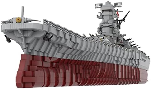 Bloktive Military Series World War II Battleship Building Kit, 1/200 WW2 IJN Yamato Battleship Building Blocks Set, UCS Warship Model Kit, Large Warship Model for Adults & Christmas, 8717PCS — 사진 4